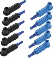 CHICAMPERA 10Pcs Brake Bleeder Adapter Kit for Efficient Fluid Exchange Cars Motorcycles and Trucks Compatible with Various Models Leak Design for Hassle Maintenance