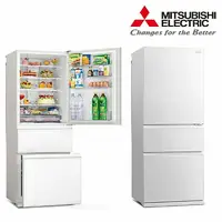 在飛比找鮮拾優惠-【MITSUBISHI 三菱】三門450L一級能變頻玻璃鏡面