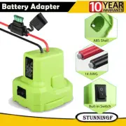 1/2pcs for Ryobi for Power Wheel Battery Adapter DIY Converter w/Fuse 14 Gauge