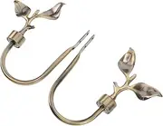 Ciieeo 2Pcs Boho Curtain Tiebacks Handmade Metal Holdbacks Antique Brass for Drapery Fit Decorative Wall Hooks for Windows Elegant Artisanal Quality Design