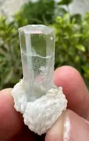 Stunning! Natural Aquamarine With Muscovite Specimen 25 CTS