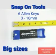 Snap On Tools Folding METRIC Hex Wrench Set Plastic Handle AWMEF6K -6 keys NEW!!