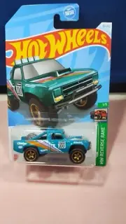 Hot Wheels '87 Dodge D100 Pickup Truck HW Reverse Rake #1/5 Diecast 1:64 Scale