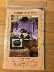 WITCHY WOMAN by Bloomin' Minds Halloween applique pattern for clothes/pillow NEW