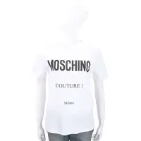 在飛比找Yahoo!奇摩拍賣優惠-Koala海購 MOSCHINO 品牌LOGO印花白色棉質T