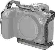 SmallRig R5 II Camera Cage, HawkLock Quick Release Cage for Canon EOS R5 Mark II with Tempered Screen Protector, with 1/4"-20 and 3/8"-16 Threaded Holes, Cold Shoe, NATO Rails, Titanium Gray - 4977