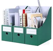 komstuon Pack of 6 Magazine File Cardboard Magazine Boxes Made of Cardboard, Desktop Storage for Files in The Office at Home