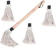 Barbecue Brushes for Korean BBQ Grill Wooden Handle Oil Brush Easy Sauce Application Sauce Basting Mop