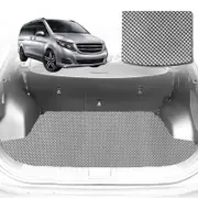 6D Diamond Car Boot Mat for Mercedes-Benz V-Class (3rd Gen, W447)2014-Current-Cargo Mat-Grey-Outback GT