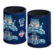 AFL Geelong Cats Premiers 2022 Caricature Stubby Holder Can Cooler