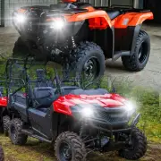 LED Bulb Kit For 2007 TRX420TE A - FOURTRAX RANCHER ES Headlight 80w