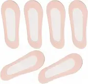 [Qinlenyan] 3 Pairs Women Invisible Socks Low-cut Thin Socks High Elasticity Non-slip Hidden Invisible Socks for High Heels