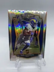 2020 Panini Select Van Jefferson RC Premier Level Silver Prizm Rams #171