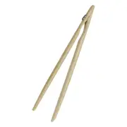 Avanti Bamboo Toast Tongs w/ Magnet Utensil for Bread/Crumpet Kitchen Toaster