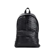 [Balenciaga] Balenciaga-Black Calf Leather Signature M Backpack-Uomo OS OS
