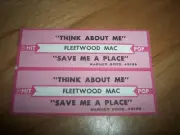 2 Fleetwood Mac Think About Me / Save My Place Jukebox Title Strips