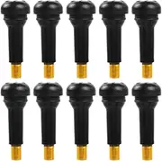 Tire Snap In Short Rubber Valve Stem Valve Stems For Tubeless Tires - Car Tire Valve Stem 10X 10X,Rubber Stem Replacement Kit