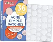 Face Acne Pimple Patches | Waterproof Pimple Acne Patch Kit | Full Acne Patch and Pimple Remover Set | For All Skin Types - 36