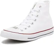 [CONVERSE ALL STAR] Chuck Taylor All Star Hi - Unisex Casual Shoes - Optic White - Mens US 6.5 / Womens US 8.5