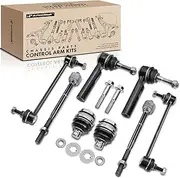 [A-premium] 8Pcs Front Suspension Kit Inner Outer Tie Rod End Sway Bar Link Ball Joint Compatible with Jeep Compass Patriot 2007-2017 Dodge Caliber 2007-2012