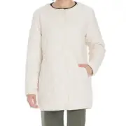 NEW Koolaburra by UGG Reversible Sherpa Quilted Jacket Light Birch Women's Med.