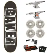 Baker Skateboard Premium Complete Black/White -Spitfire, Independent, Bones Reds