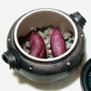 Stone-roasted sweet potato pot, "Imo Taro", Bankoyaki pottery sweet From Japan