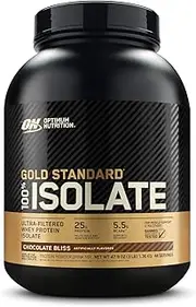 [OPTIMUM NUTRITION] Gold Standard 100% Isolate Protein Powder, Chocolate Flavour, 1.36kg - [2024/2025 plastic neck band packaging may vary]
