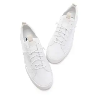 【Keds】KICKBACK 舒適免綁帶有機棉休閒鞋(白)