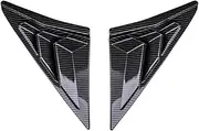 YJVVWQVF Car Rear Side Window Louvers Compatible for Civic Type R Hatchback 2020 2021 Accessory 2 Pcs Air Vent Scoop Shades Cover Blinds(Carbon Fiber Look)