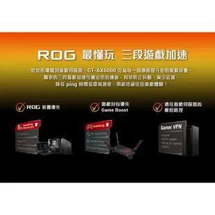 ASUS華碩 ROG Rapture GT-AX6000 雙頻 博通四核 WIFI6路由器 雙2.5G 另有TUF系列