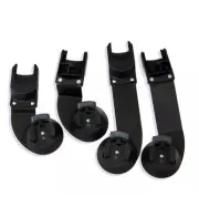 Bumbleride Indie Twin Car Seat Adapter Set (4 pc) for Clek/Maxi Cosi/Cybex/Nuna