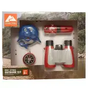 NEW Ozark Trail Kids 4 Piece Outdoor Explore Kit 8+ Lamps, binoculars, compass