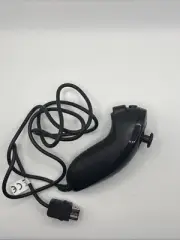 Nintendo Wii Controller Nunchuck Black Genuine Accessory