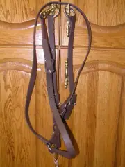 NEW NWT LAMI-CELL TRAINING RUNNING MARTINGALE BROWN BIOTHANE HORSE SIZE