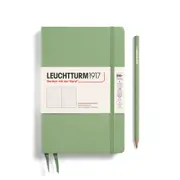 Notebook Hardcover Paperback, Dotted, 123 Pages (Sage) - B6+