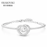 【SWAROVSKI 官方直營】GENERATION 手鐲白色 鍍白金色