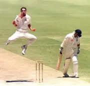 Australia V England at Perth 30/11/98 JASON GILLESPIE celebra- Cricket Photo 3