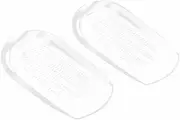 LALAFINA High Heel Pads Heel Cushions Foot Heel Spur Pads Plantar Pads Clear Heel Plantar Inserts High Heels Shoe Inserts Heel Cups Invisible Men and Women Floor Mat