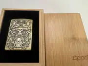 Zippo Lighter vintage Windproof Metal Kerosene Classic 3D Zodiac Series Cancer