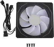 CPU Air Cooler, 120mm Computer 4 Pin PWM Fan, 3Pin ARGB CPU Cooler Fan with LED Light, 800-1800RPM Speed, 9 Blades CPU Cooling Fan for Computer Case & CPU (Reverse Blades)