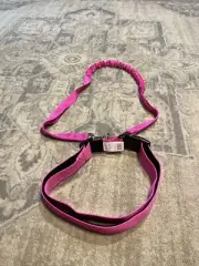 Trail Pup Hands-Free Waist Belt Bungee Dog Pet Leash Hot Pink 26” To 47” Waist