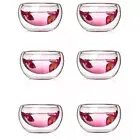 Best Heat 6 Pcs/lot double wall glass tea cup Teapot Coffee Tea Set Puer Kettle