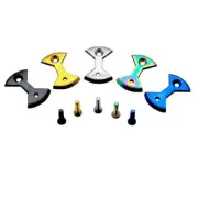 Titanium/Ti Pedal Plate/Bow tie* 4pc for SpeedPlay Zero&Ultra Light Action
