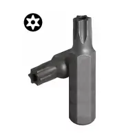 Force S2/CRMV Steel 3/8"(8mm) Shank Star Torx Tamperproof BitsT10H-T60H 11pc Set