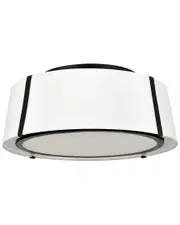 Crystorama Fulton 3-Light Matte Black Ceiling Mount