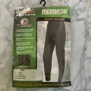 Cabela’s Base Layer Men Medium Thermostat Heavy Weight Olive Drab Made USA New