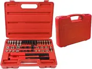 Thread Chaser Set 42Pcs Thread Repair Kit Rethreading Kit in UNC UNF and Metric Size Thread Chaser Kit Thread Restorer Kit 1/4 5/16 3/8 7/16 1/2 9/16 5/8 Pipe Bolt Thread Cleaner Tool Tap & Die Sets
