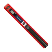 Portable Handheld Wand Wireless Scanner A4 Size 900DPI JPGPDF Formate LCD Display with Protecting red