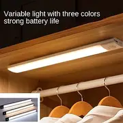 Sensor LED Lights Human Body Induction LED Light Strip 3 Colors Ultra-thin Wireless Magnetic with Rechargeable Wine Cabinet Light 10/20/30/40cm
